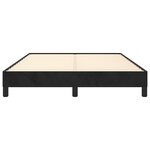 vidaXL Cadre de lit sans matelas noir 140x200 cm velours