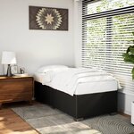 vidaXL Cadre de lit Noir 80x200 cm Similicuir