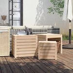 vidaXL Ensemble de boîtes de jardin 3 Pièces bois de pin massif