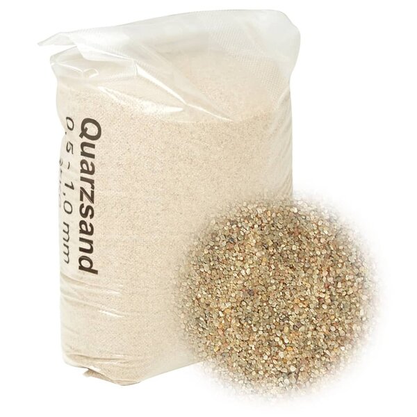 vidaXL Sable filtrant 25 kg 0 5-1 0 mm