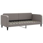 vidaXL Lit de jour avec gigogne sans matelas taupe 80x200 cm