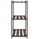 vidaXL Support de rangement à 3 niveaux marron 80x38x90 cm bois de pin