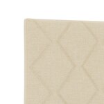 vidaXL Tête de Lit Design Blocs en Diamant en Crème 160 cm Tissu