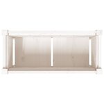vidaXL Jardinières 2 Pièces avec pieds blanc bois de pin massif