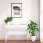 vidaXL Table console blanc 100x35x76 5 cm bois d'ingénierie