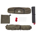 vidaXL Tente de pêche 4 personnes marron libération rapide