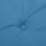 vidaXL Coussins de chaise à dossier bas lot de 6 bleu mélangé tissu