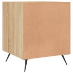 vidaXL Table de chevet chêne sonoma 40x40x50 cm bois d’ingénierie