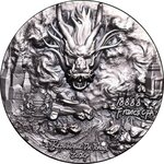 WINGED DRAGON OF THE HERITAGE 9 Dragons Series 5 Once Argent Monnaie 18888 Francs Chad 2024