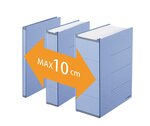 Classeur gain de place Zero Max A4 extensible jusqu'à 10 cm Bleu PLUS JAPAN