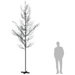 vidaXL Arbre à LED fleur de cerisier 672 LED Blanc chaud 400 cm