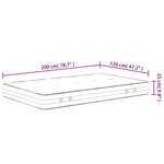 vidaXL Matelas à ressorts ensachés dureté moyenne 120x200 cm