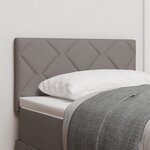 Tête de lit en tissu avec design blocs de diamant taupe 80 cm