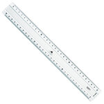Règle transparente 2 biseaux + bosselage 30 cm