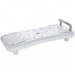 RIDDER Siège et étagère de baignoire avec poignée Blanc A0040101