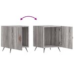 vidaXL Tables de chevet 2 Pièces sonoma gris 40x40x50cm bois d'ingénierie