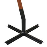 vidaXL Parasol suspendu avec poteau en bois 300x300 cm blanc