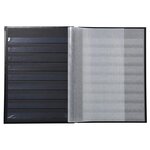 Album De Timbres Simili-cuir 16 Pages Noires - 22 5x30 5 Cm - Rouge - Exacompta