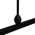 vidaXL Cadre de lit sans matelas avec tête de lit noir 180x200 cm