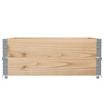 vidaXL Jardinière 100x100 cm bois de pin massif