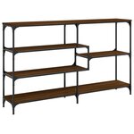 vidaXL Table console chêne marron 160x32x95 cm bois d'ingénierie