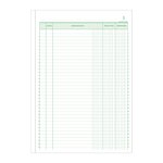 Manifold Recettes Dépenses 29 7x21cm 50 Feuillets Dupli Autocopiants - Motif  - X 5 - Exacompta
