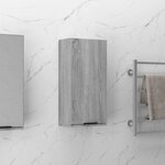 vidaXL Armoire de salle de bain murale Sonoma gris 32x20x67 cm