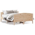 vidaXL Cadre de lit sans matelas 120x190 cm bois de pin massif