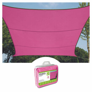 Perel Voile d'ombrage  hydrofuge  2 x 3 m  160 g/m²  polyester  rectangulaire  fuchsia
