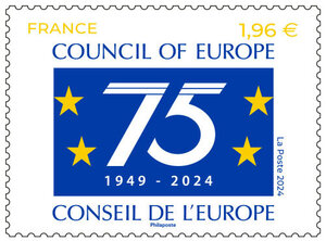 Timbre - Conseil de l'Europe - 75 ans - 1949-2024