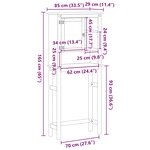 vidaXL Armoire pour machine à laver salle de bain Corona pin massif