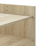 vidaXL Table basse chêne sonoma 100x50x50 cm bois d'ingénierie