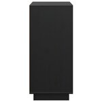 vidaXL Buffet Noir 60x34x75 cm Bois massif de pin