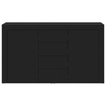 Buffet vidaXL Noir Bois d'ingénierie 120 x 36 x 69 cm Rangement Buffet