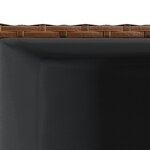vidaXL Jardinière marron 30x30x60 cm résine tressée