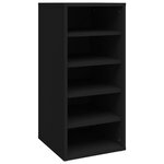vidaXL Armoire à chaussures Noir 31 5x35x70 cm Aggloméré