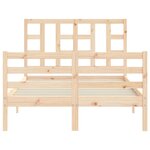 vidaXL Cadre de lit sans matelas bois de pin massif