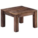 vidaXL Table basse 50 x 50 x 35 cm Bois de manguier massif