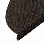 vidaXL Tapis d'escalier autocollants 15 Pièces 56x17x3 cm Noir