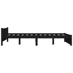 vidaXL Cadre de lit sans matelas avec tiroirs noir