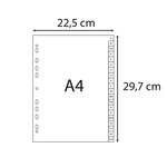 Intercalaires Imprimés Alphabétiques Pp Recyclé Gris A-z (alphabet Allemand) - 20 Positions - A4 - Gris - X 25 - Exacompta