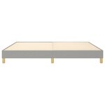 vidaXL Cadre de lit sans matelas gris clair 200x200 cm tissu