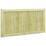 vidaXL Portillons de jardin 2 Pièces Bois de pin imprégné 300x75 cm