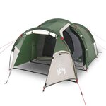 vidaXL Tente de camping tunnel 3 personnes vert imperméable