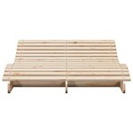 vidaXL Chaise longue 205x110x31 5 cm bois massif de pin