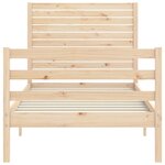 vidaXL Cadre de lit sans matelas bois massif