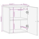 vidaXL Armoire de salle de bain murale 38x33x48cm bois massif manguier