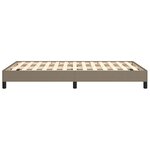 vidaXL Cadre de lit sans matelas taupe 120x190 cm tissu