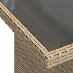 vidaXL Salon de jardin avec coussins 10 Pièces beige résine tressée