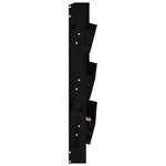 vidaXL Jardinière murale 3 niveaux 60x18 5x110 cm noir bois pin massif
